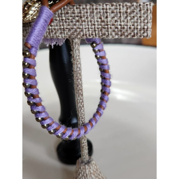 3 Nature Themed Cord Bracelets - Gold Tone Charms & Tassel - BFF, Sisters, Gift - Picture 8 of 10